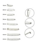 Meral brooch pin 15 mm 20mm 25mm 30mm 35mm 38m 45mm